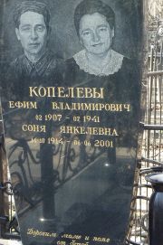 Копелева Соня Янкелевна, Москва, Востряковское кладбище